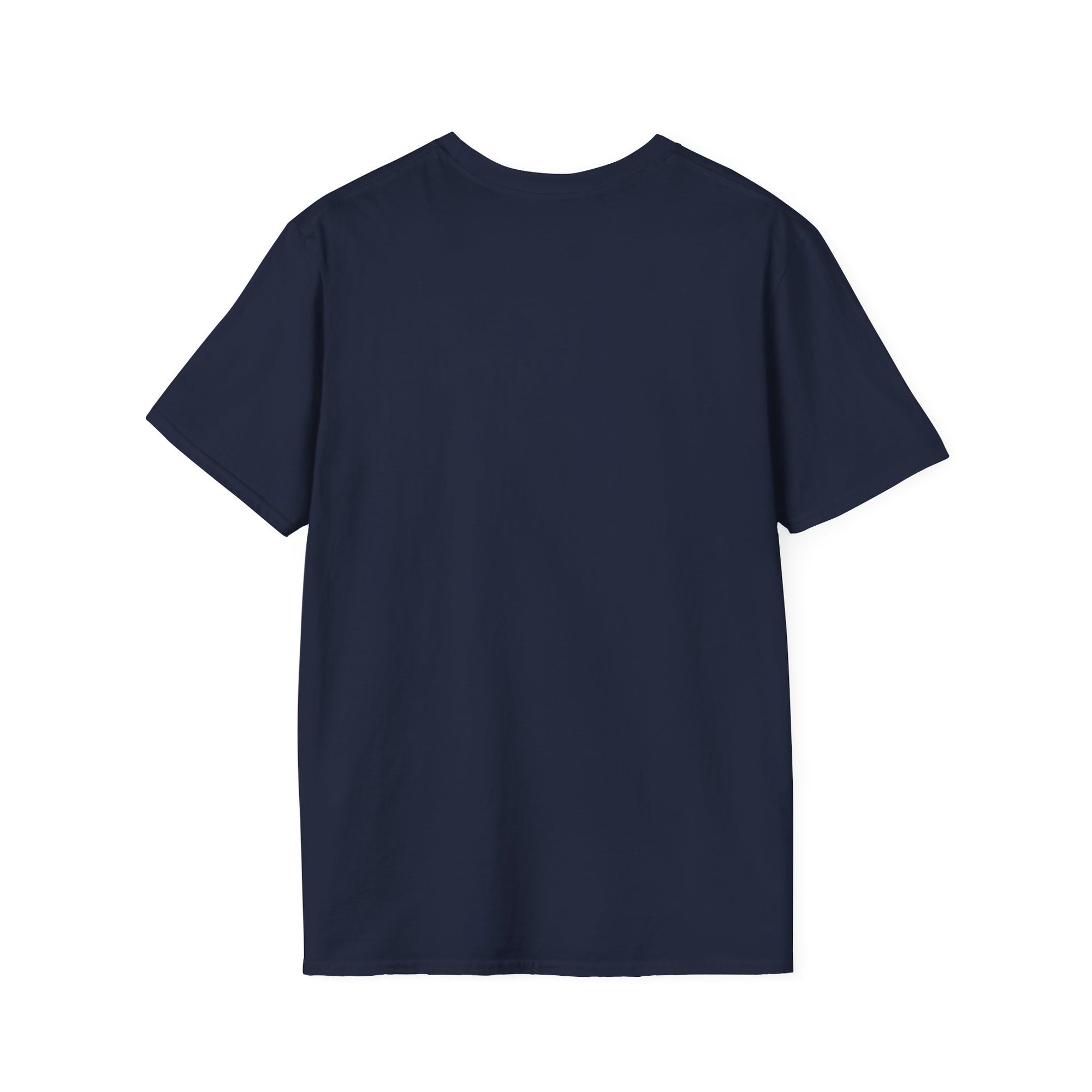 back of a dark blue shirt