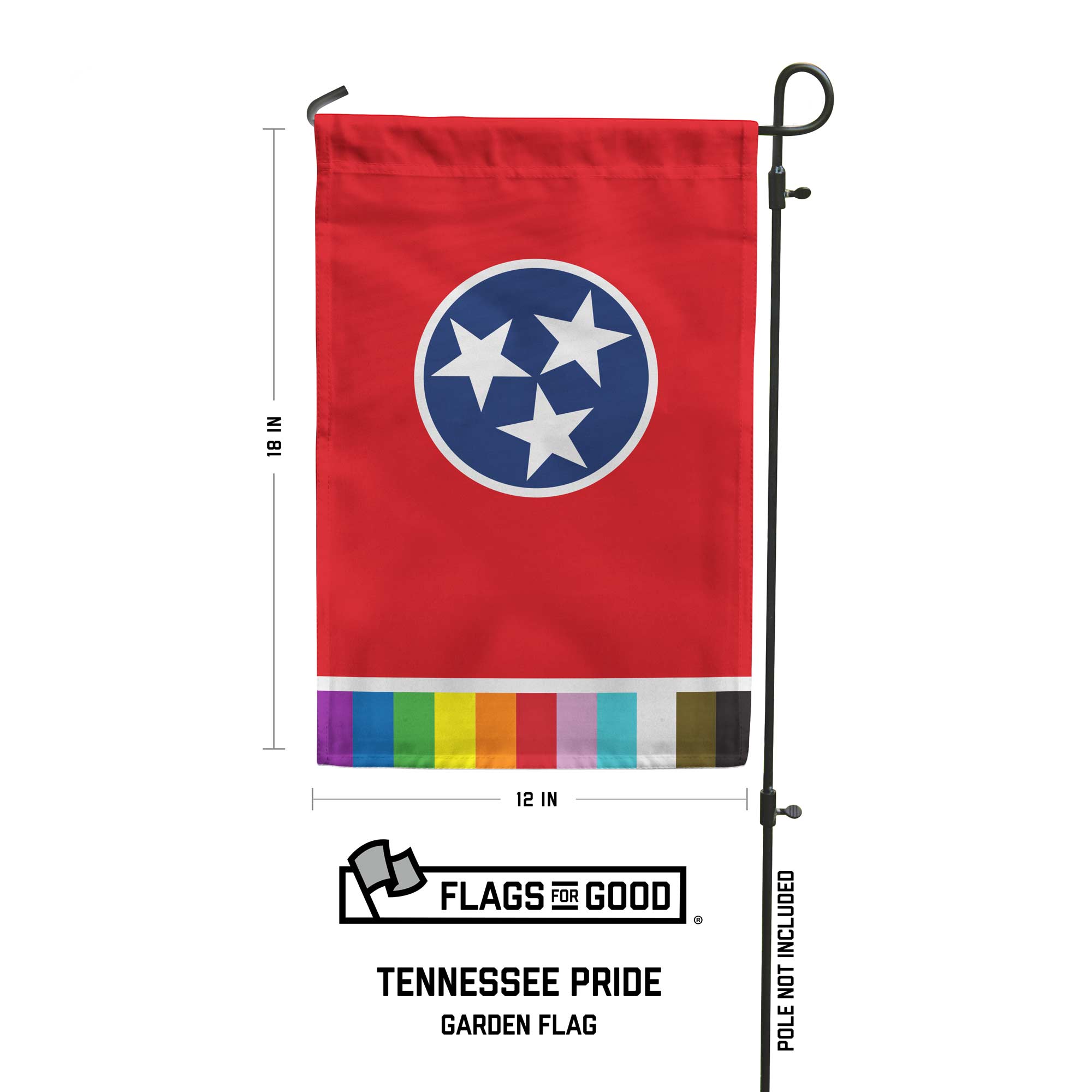 Tennessee LGBTQ+ Pride Garden Flag