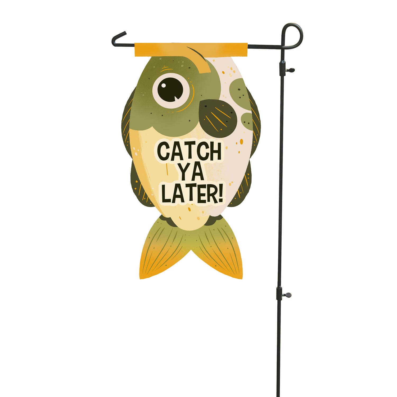 Back of the Catch Ya Later flag that says "Catch ya Later!"