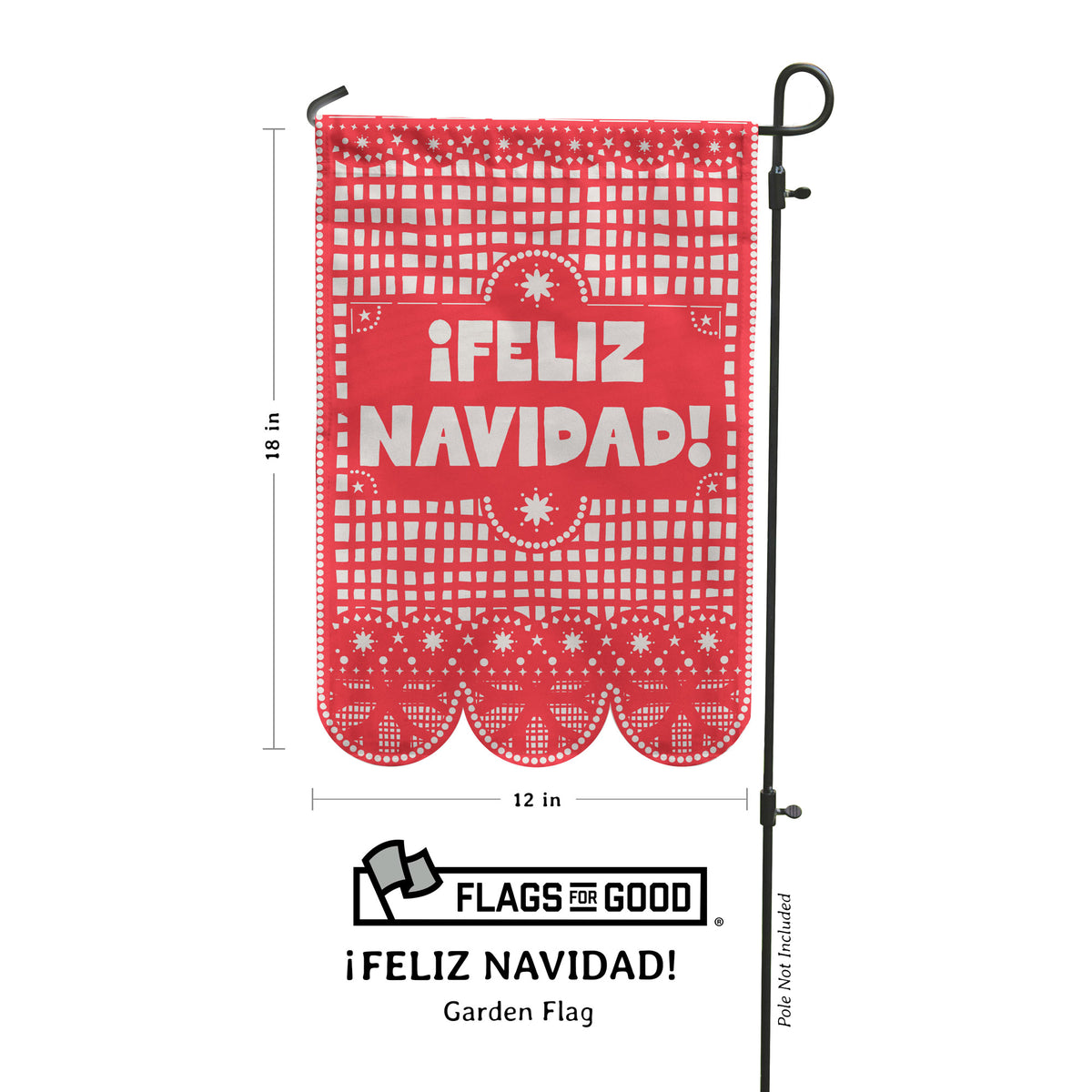 Feliz Navidad Garden Flag