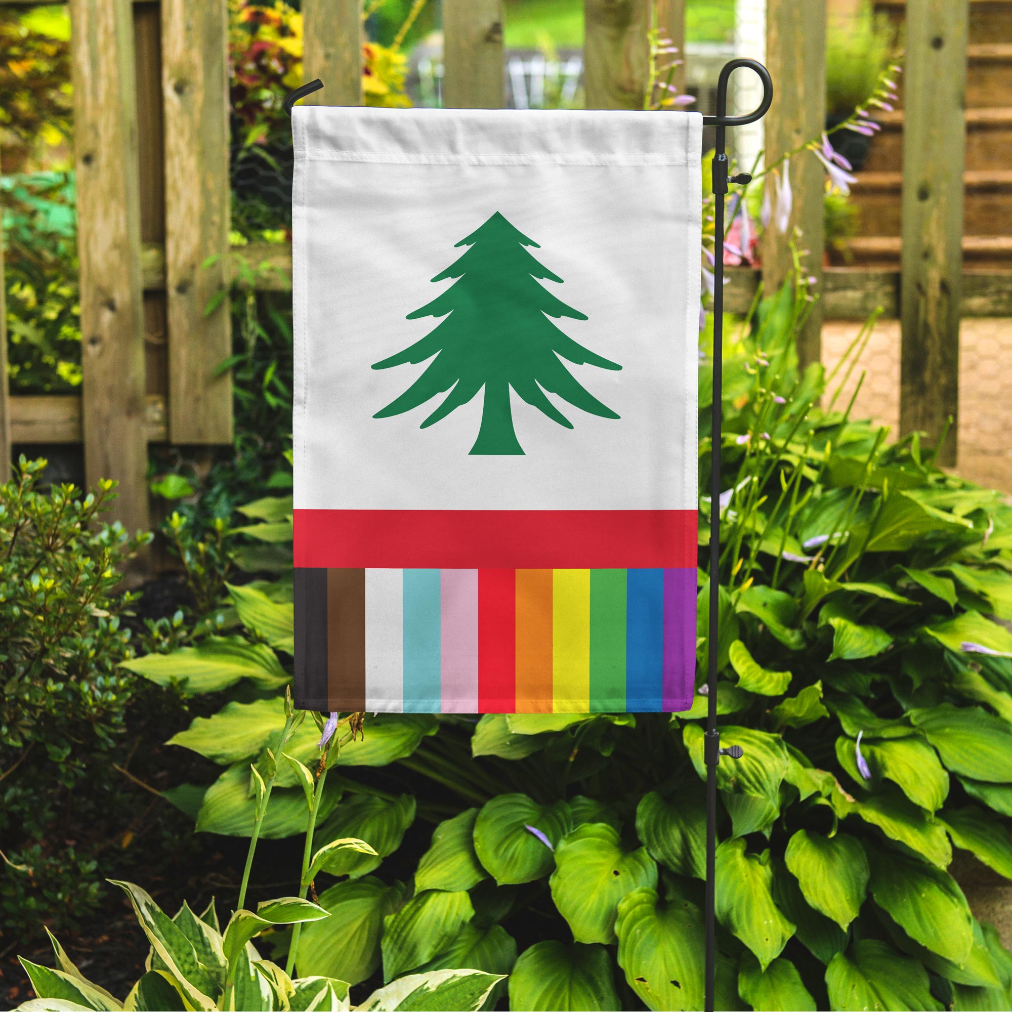 New England LGBTQ+ Pride Garden Flag
