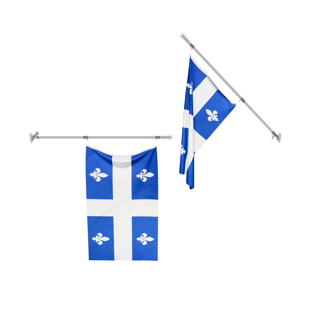 Quebec Flag 3D Model