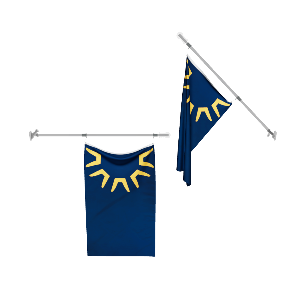 St. George Utah Flag 3D Model