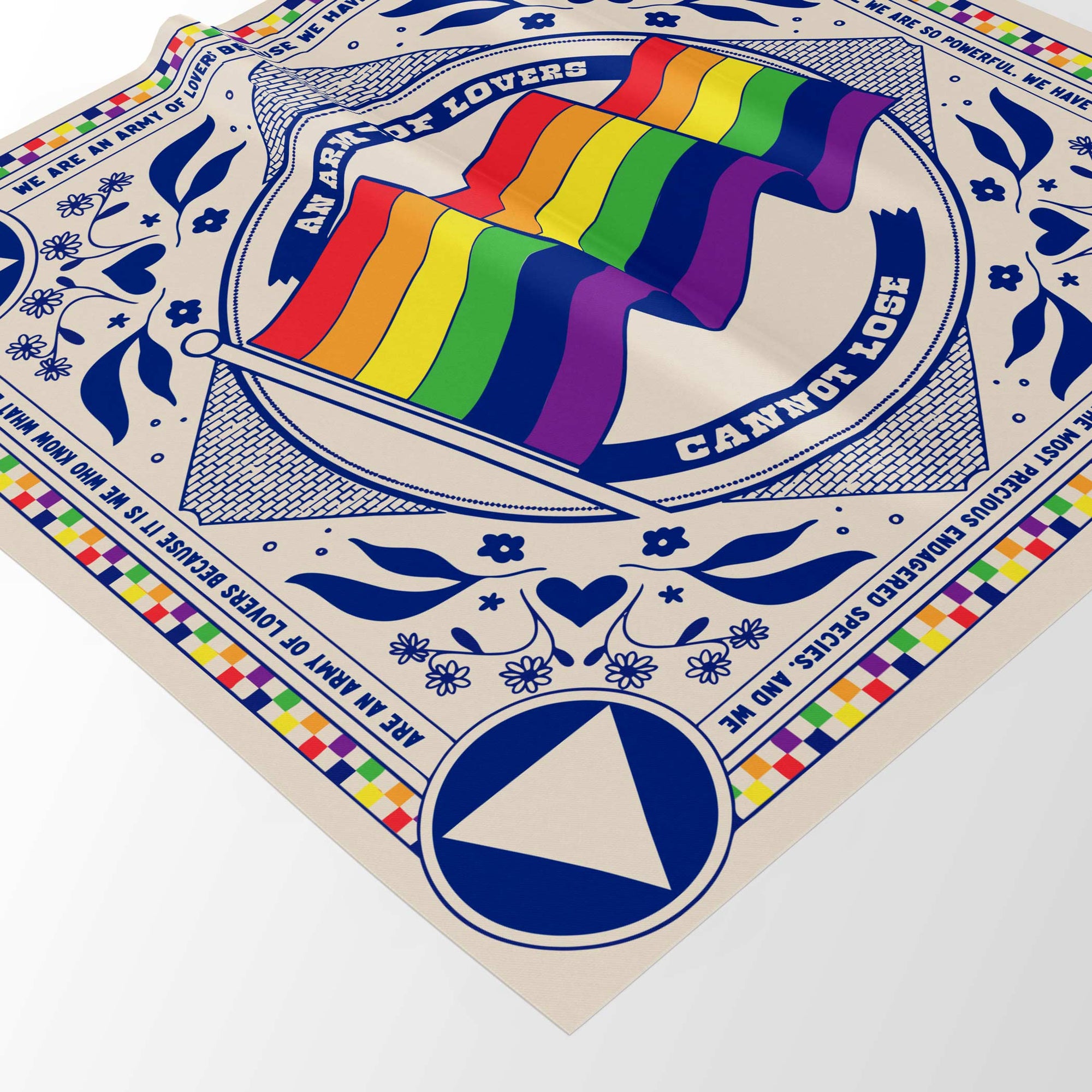 "Army of Lovers" Rainbow Pride Flag Bandana