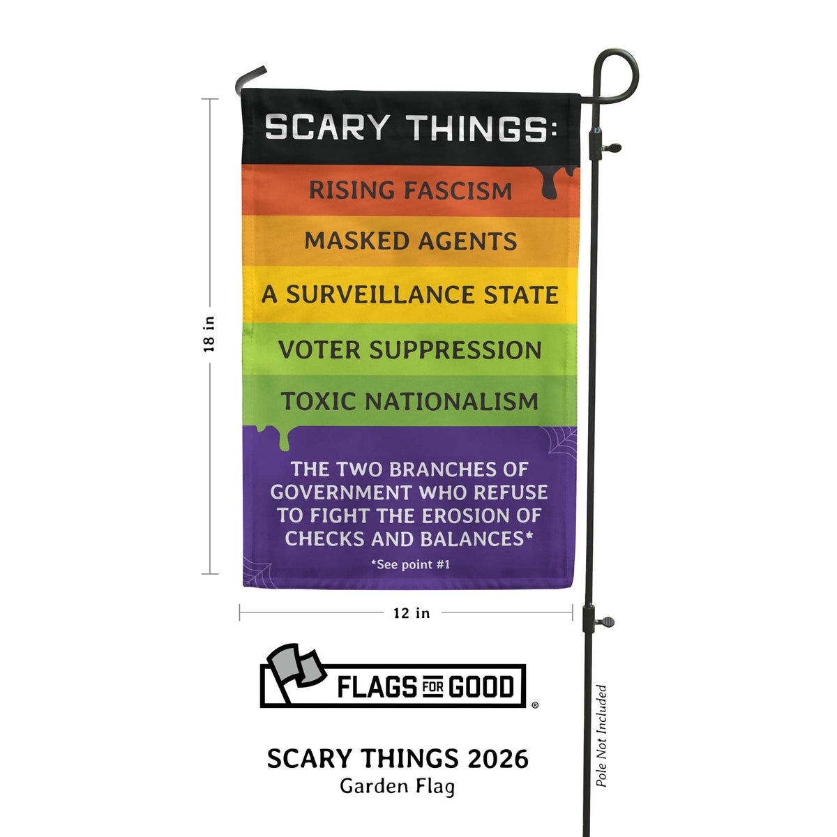 2026 "Scary Things" Garden Flag