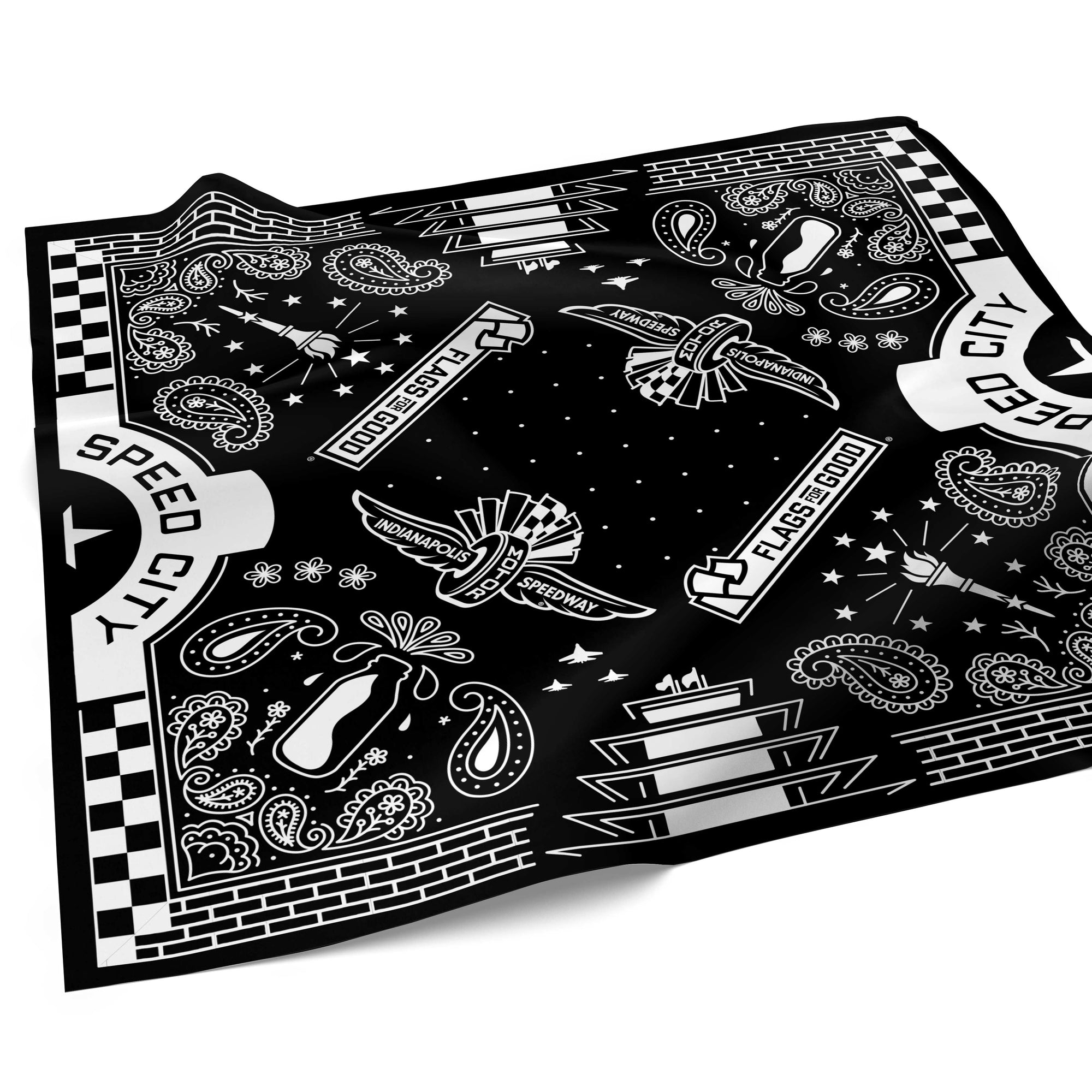 "Speed City" Indy 500 Bandana