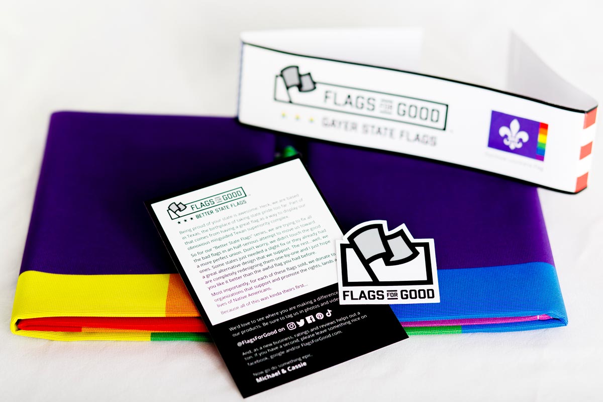 Louisiana LGBTQ+ Pride Flag