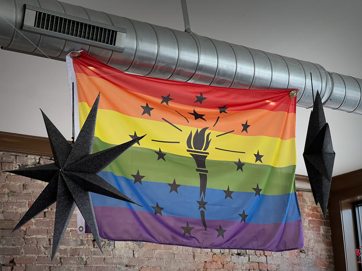 Indiana LGBTQ+ Pride Flag