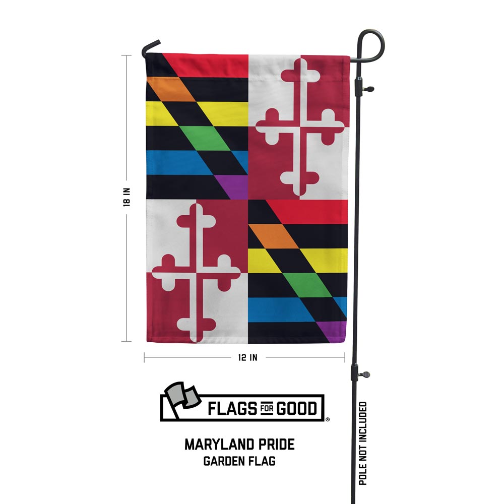Maryland LGBTQ+ Pride Garden Flag