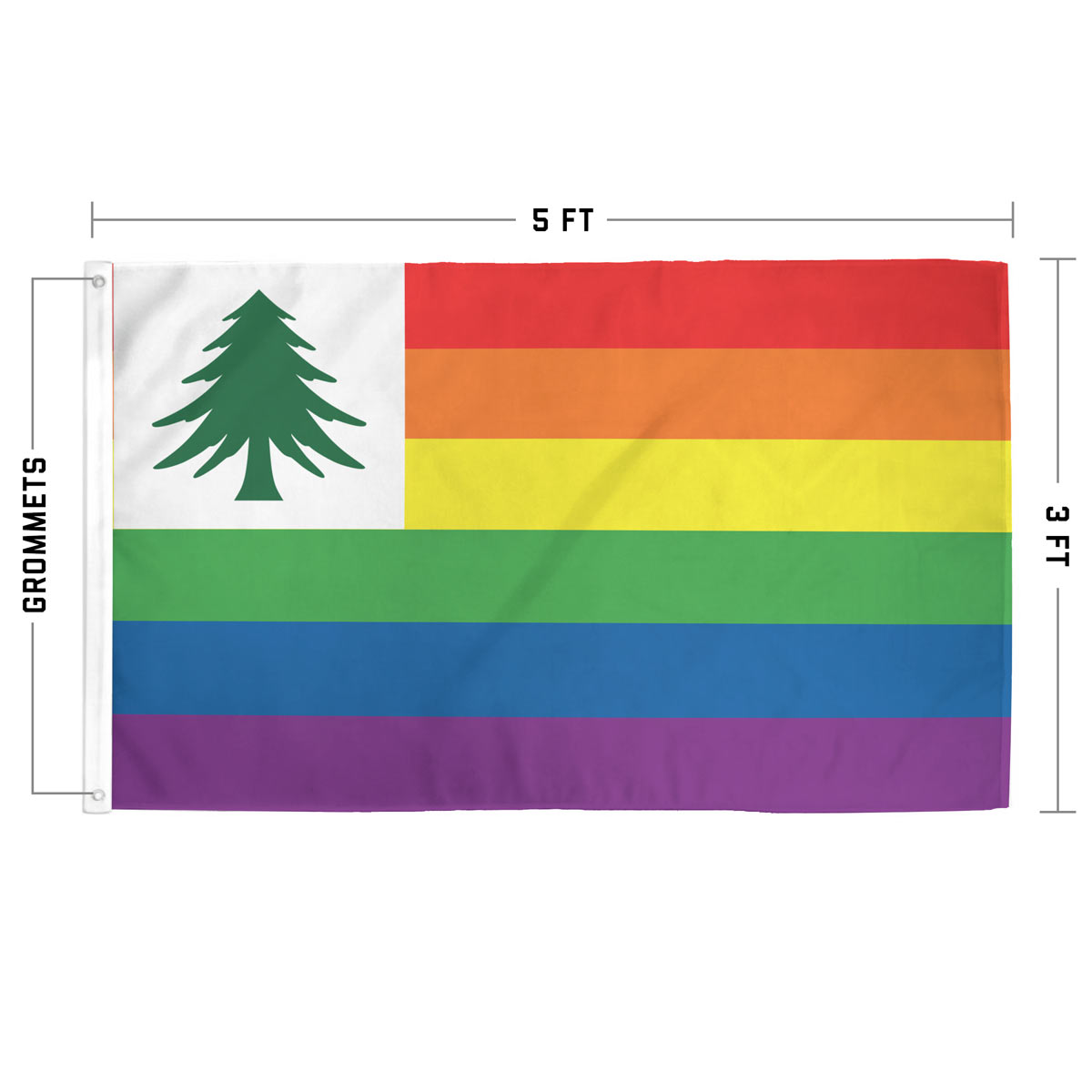 New England LGBTQ+ Pride Flag