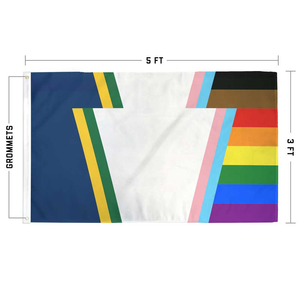 Pennsylvania Keystone LGBTQ+ Pride Flag