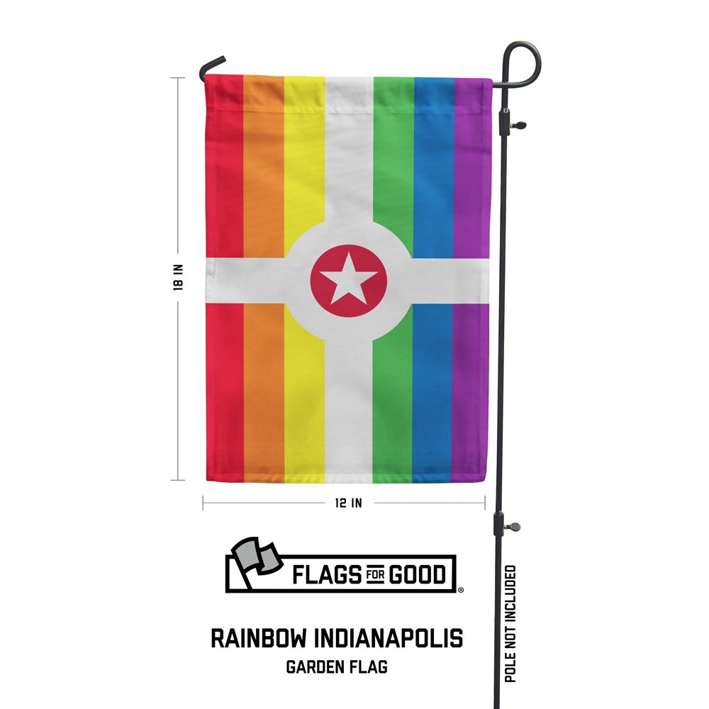 Indianapolis LGBTQ+ Pride Garden Flag