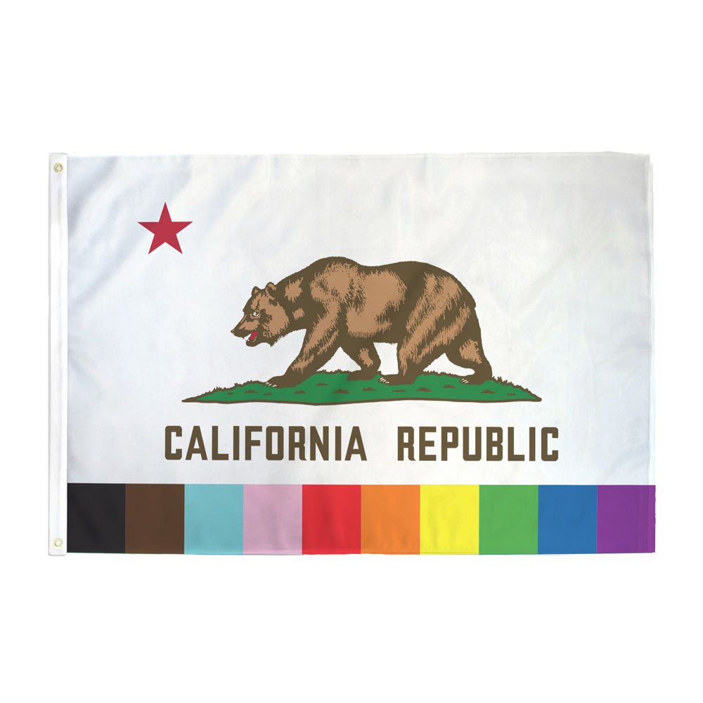 California LGBTQ+ Pride Flag
